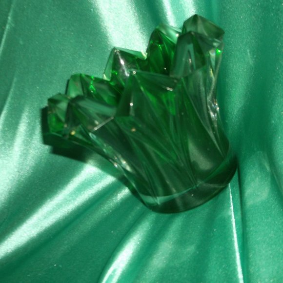 None Accents Vintage Heavy Glass Candle Holder Poshmark